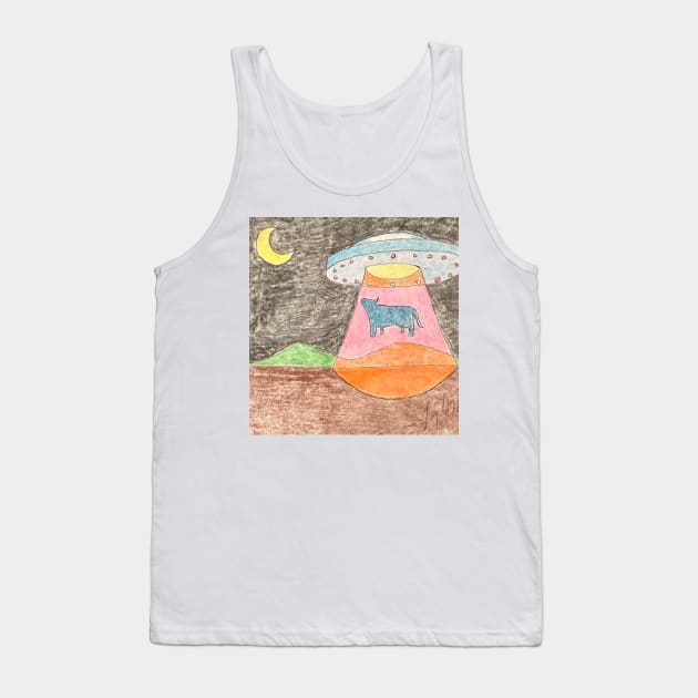 Cow that hyper jumped over the moon Tank Top by Random77